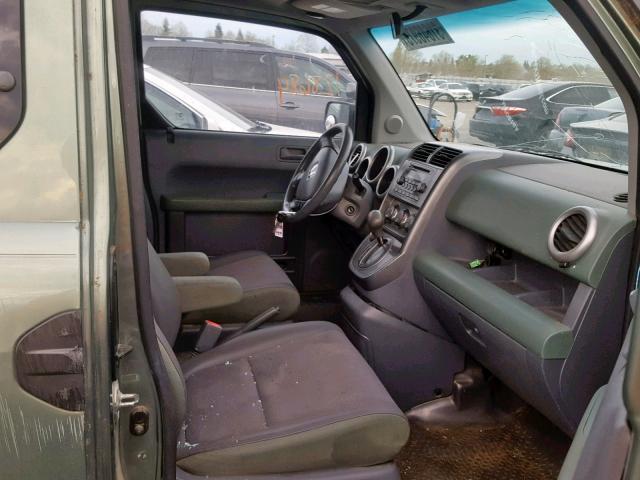 5J6YH28574L021580 - 2004 HONDA ELEMENT EX GREEN photo 5