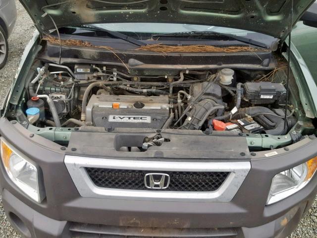 5J6YH28574L021580 - 2004 HONDA ELEMENT EX GREEN photo 7