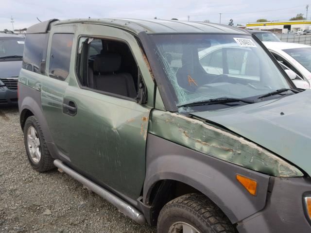 5J6YH28574L021580 - 2004 HONDA ELEMENT EX GREEN photo 9