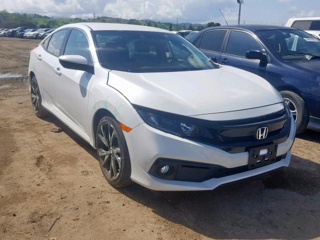 2HGFC2F81KH521903 - 2019 HONDA CIVIC SPOR WHITE photo 1