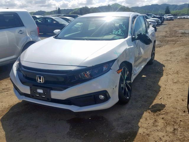 2HGFC2F81KH521903 - 2019 HONDA CIVIC SPOR WHITE photo 2