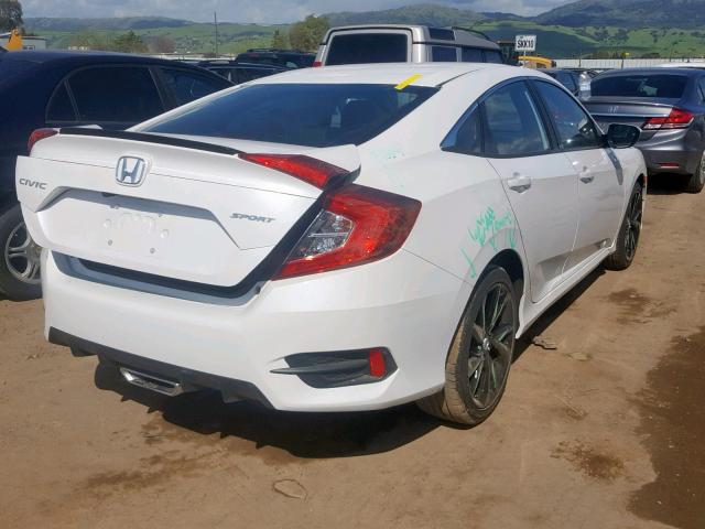 2HGFC2F81KH521903 - 2019 HONDA CIVIC SPOR WHITE photo 4