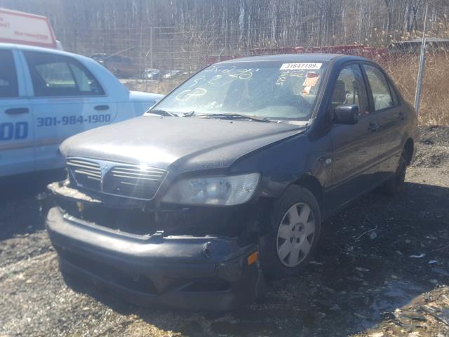 JA3AJ26E32U080923 - 2002 MITSUBISHI LANCER ES GRAY photo 2