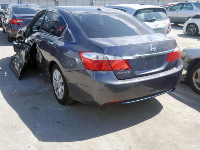 1HGCR2F8XEA230773 - 2014 HONDA ACCORD EXL GRAY photo 3