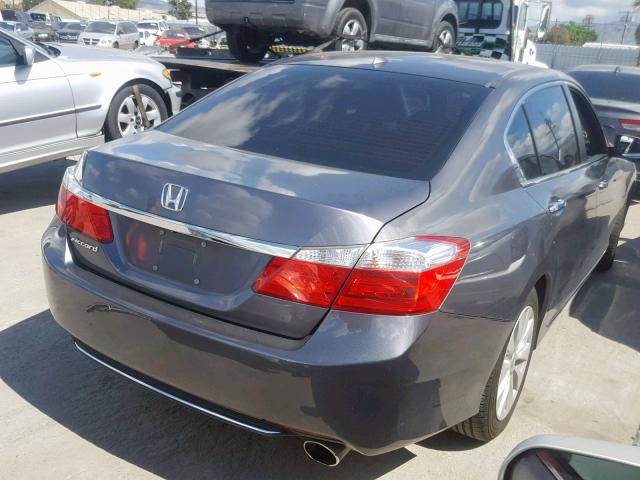 1HGCR2F8XEA230773 - 2014 HONDA ACCORD EXL GRAY photo 4