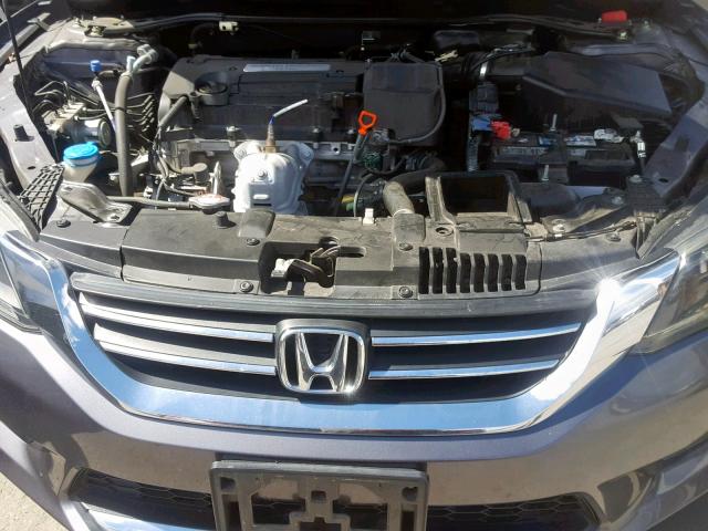 1HGCR2F8XEA230773 - 2014 HONDA ACCORD EXL GRAY photo 7