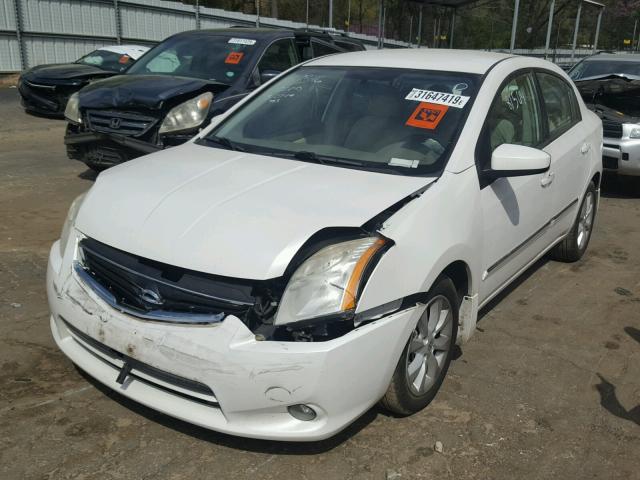 3N1AB6AP6AL629346 - 2010 NISSAN SENTRA 2.0 WHITE photo 2