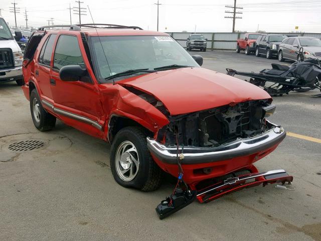 1GNDT13W912148496 - 2001 CHEVROLET BLAZER RED photo 1