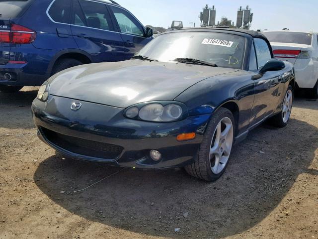 JM1NB353030307838 - 2003 MAZDA MX-5 MIATA GREEN photo 2