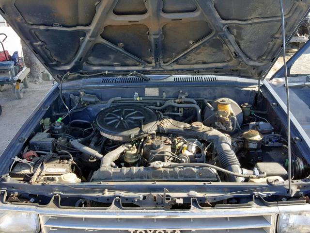 JT4RN50R5J5155751 - 1988 TOYOTA PICKUP 1/2 BLUE photo 7