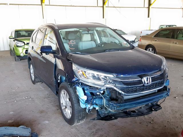 2HKRM3H78GH516988 - 2016 HONDA CR-V EXL BLUE photo 1