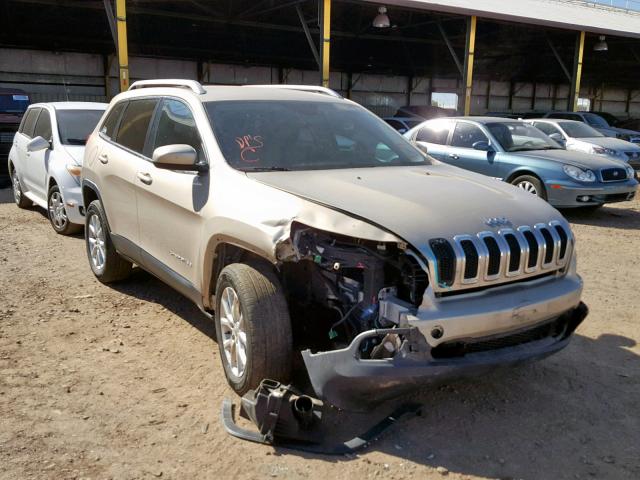 1C4PJMCB3FW540335 - 2015 JEEP CHEROKEE L TAN photo 1