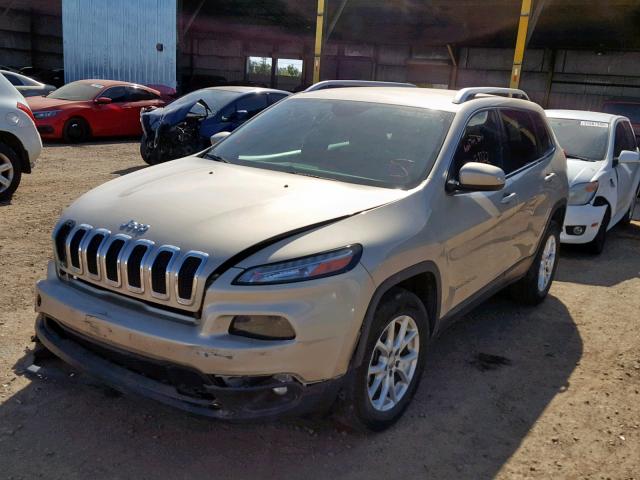 1C4PJMCB3FW540335 - 2015 JEEP CHEROKEE L TAN photo 2