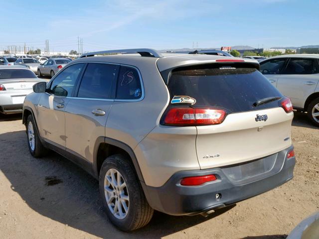 1C4PJMCB3FW540335 - 2015 JEEP CHEROKEE L TAN photo 3