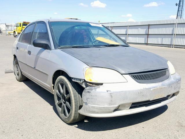 1HGES15142L026336 - 2002 HONDA CIVIC DX GRAY photo 1