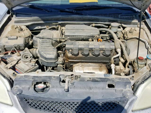 1HGES15142L026336 - 2002 HONDA CIVIC DX GRAY photo 7