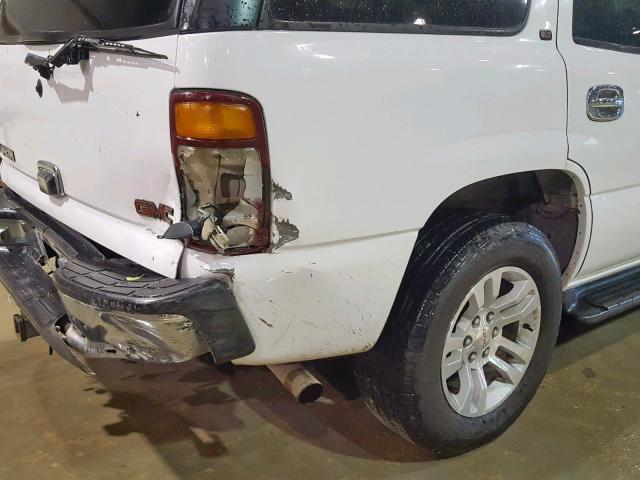 1GKEC13TX1R158596 - 2001 GMC YUKON WHITE photo 9