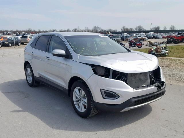 2FMPK3J99JBC44264 - 2018 FORD EDGE SEL SILVER photo 1