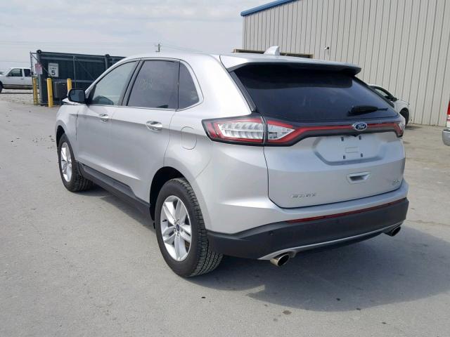 2FMPK3J99JBC44264 - 2018 FORD EDGE SEL SILVER photo 3