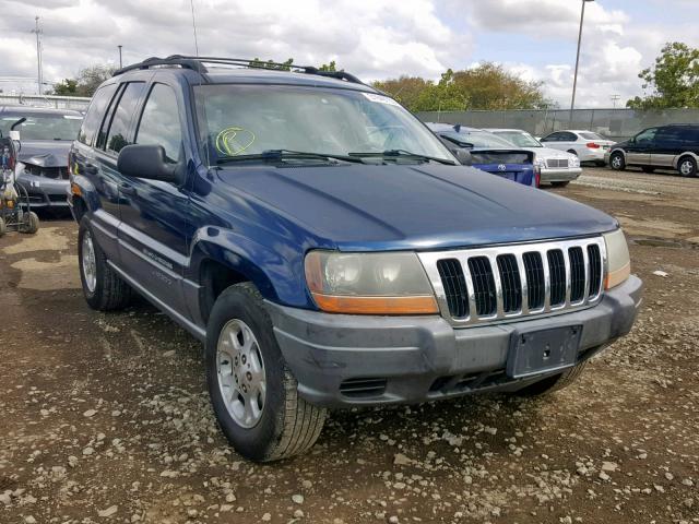 1J4GX48S81C717120 - 2001 JEEP GRAND CHER BLUE photo 1