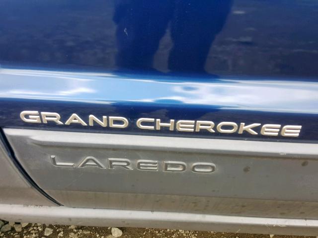 1J4GX48S81C717120 - 2001 JEEP GRAND CHER BLUE photo 10