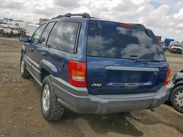 1J4GX48S81C717120 - 2001 JEEP GRAND CHER BLUE photo 3