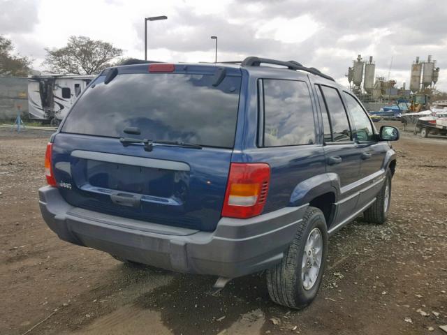 1J4GX48S81C717120 - 2001 JEEP GRAND CHER BLUE photo 4