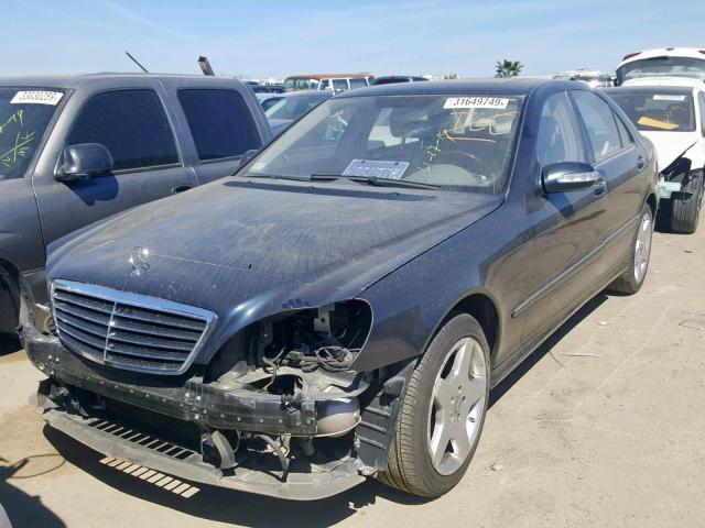 WDBNG75J84A416940 - 2004 MERCEDES-BENZ S 500 BLUE photo 2