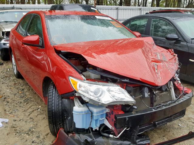 4T1BD1FK3DU075622 - 2013 TOYOTA CAMRY HYBR RED photo 1