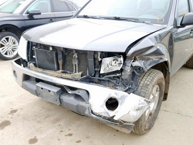 1N6AD07W08C406788 - 2008 NISSAN FRONTIER C GRAY photo 9