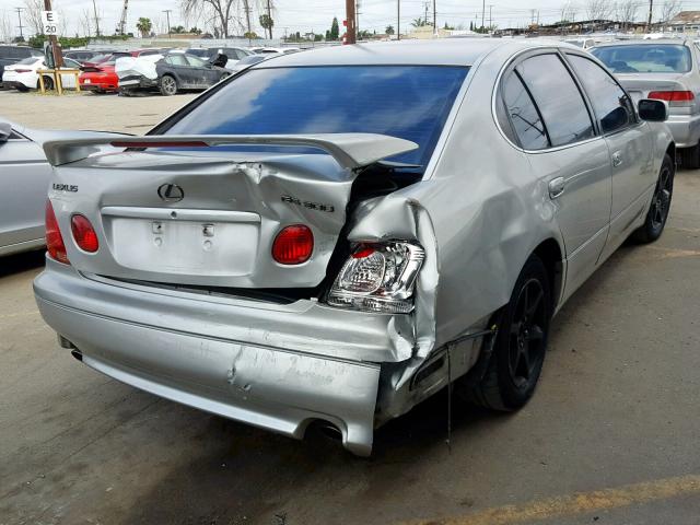 JT8BD69S020165990 - 2002 LEXUS GS 300 SILVER photo 4