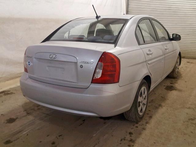 KMHCN4AC5BU534276 - 2011 HYUNDAI ACCENT GLS SILVER photo 4