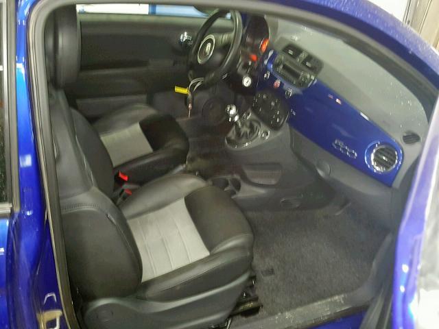 3C3CFFBR1CT171586 - 2012 FIAT 500 SPORT BLUE photo 6