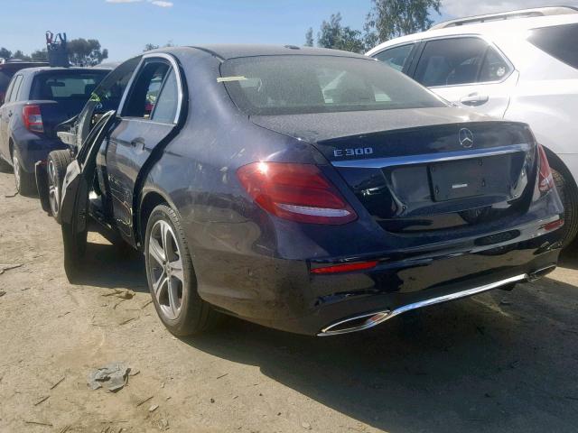 WDDZF4JB3JA377629 - 2018 MERCEDES-BENZ E 300 BLUE photo 3