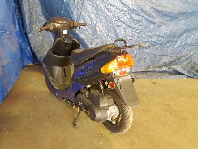 LYHZ1BGA8HJ000172 - 2017 DYKO SCOOTER BLUE photo 3