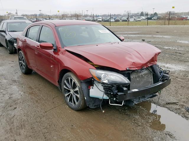 1C3CCBBGXCN276885 - 2012 CHRYSLER 200 TOURIN BURGUNDY photo 1