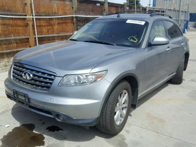 JNRAS08W77X200284 - 2007 INFINITI FX35 GRAY photo 2