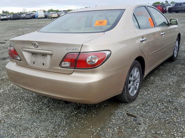 JTHBF30G936006059 - 2003 LEXUS ES 300 GOLD photo 4