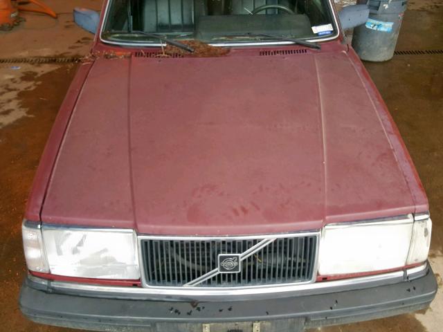 YV1AX8857K1820632 - 1989 VOLVO 245 DL RED photo 7