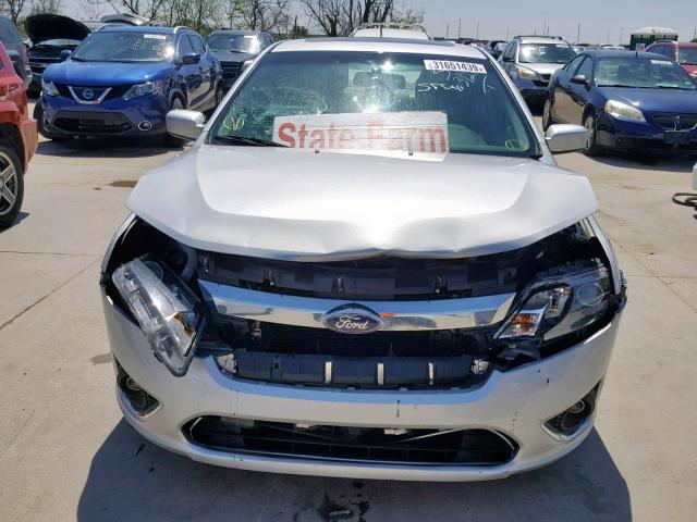 3FADP0L30AR316458 - 2010 FORD FUSION HYB SILVER photo 9