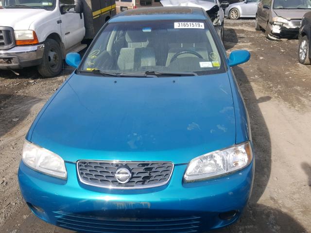 3N1AB51AX3L733587 - 2003 NISSAN SENTRA SE- BLUE photo 9