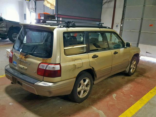 JF1SF655X1H715522 - 2001 SUBARU FORESTER S GOLD photo 4