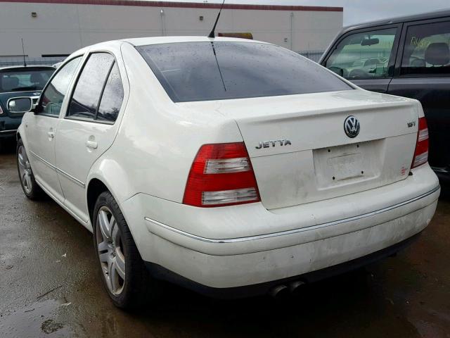 3VWSE69M44M017936 - 2004 VOLKSWAGEN JETTA GLS WHITE photo 3