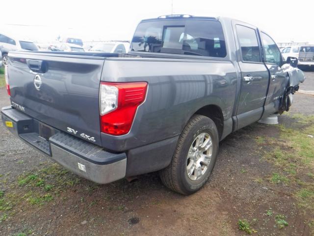 1N6AA1EJ2JN500185 - 2018 NISSAN TITAN S GRAY photo 4