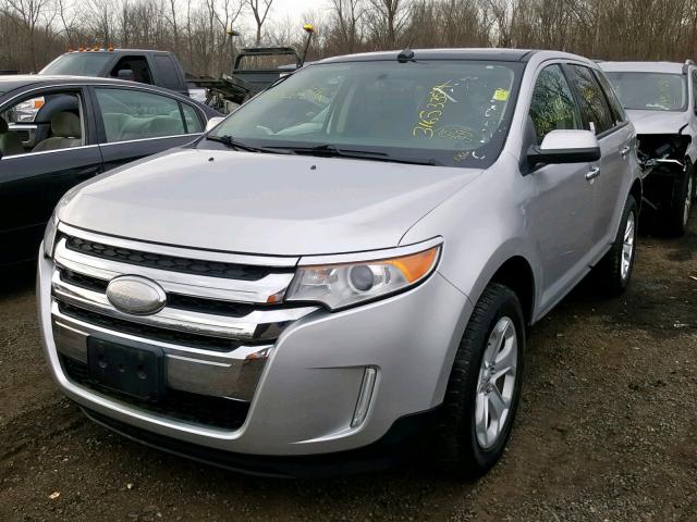 2FMDK4JC0BBB46004 - 2011 FORD EDGE SEL SILVER photo 2