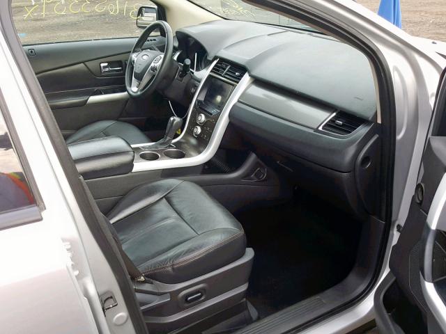 2FMDK4JC0BBB46004 - 2011 FORD EDGE SEL SILVER photo 5