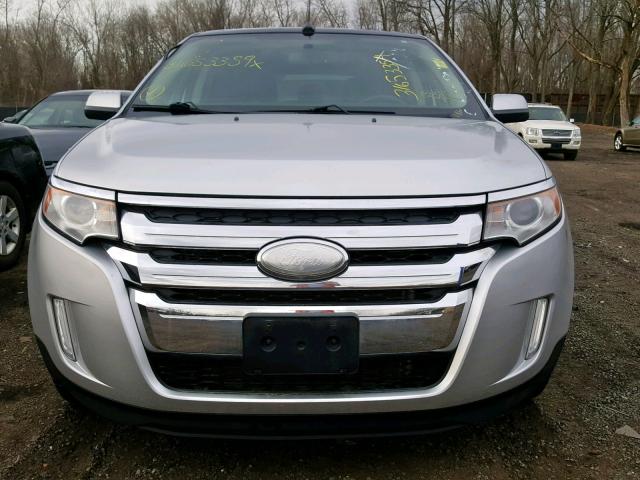 2FMDK4JC0BBB46004 - 2011 FORD EDGE SEL SILVER photo 9