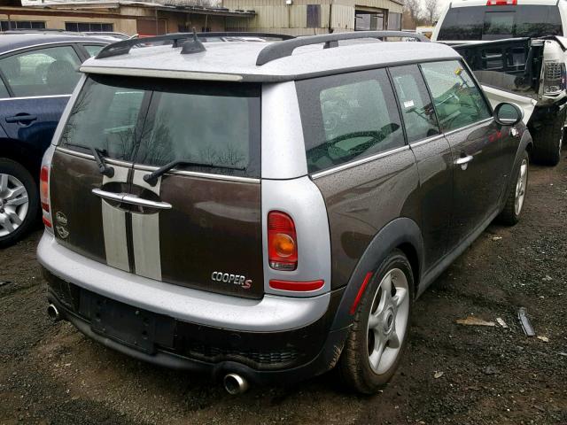 WMWMM33589TP72852 - 2009 MINI COOPER S C BROWN photo 4