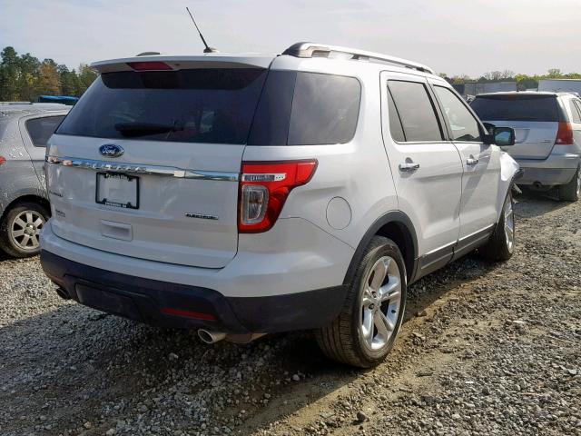 1FM5K7F82FGA31574 - 2015 FORD EXPLORER L WHITE photo 4