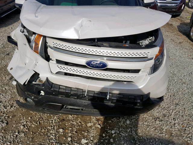 1FM5K7F82FGA31574 - 2015 FORD EXPLORER L WHITE photo 7